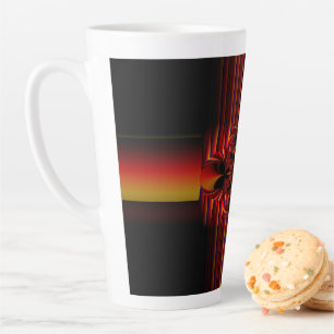Tasse Latte Grandes Petites Bandes Avec Bow