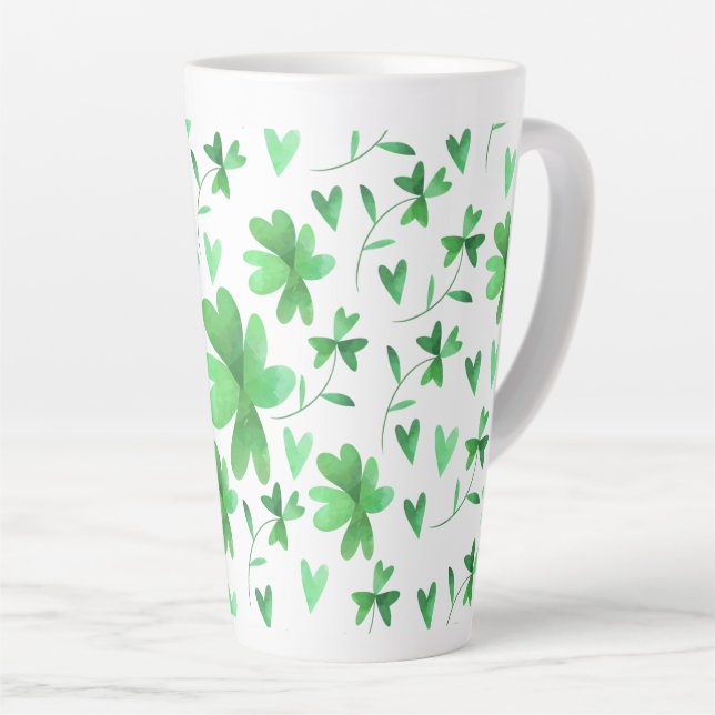 Tasse Latte Green and White (Angle droit)