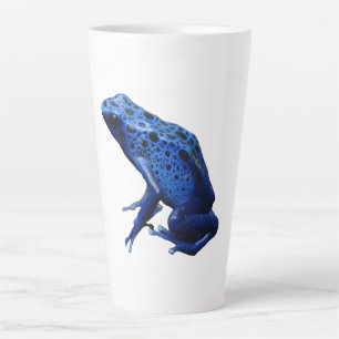 Tasse Latte Grenouille à tarte à poison bleu