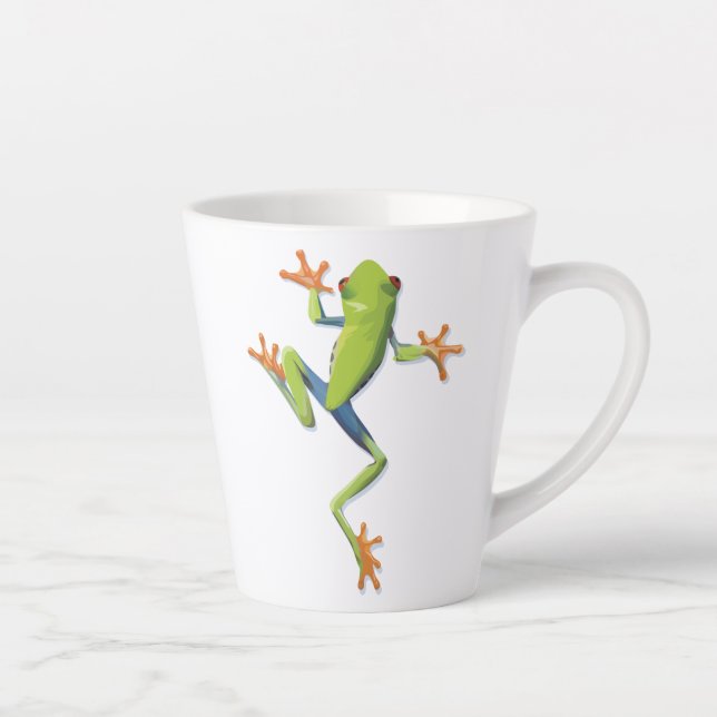 Tasse Latte Grenouille-Arbre Amphibienne (Droite)