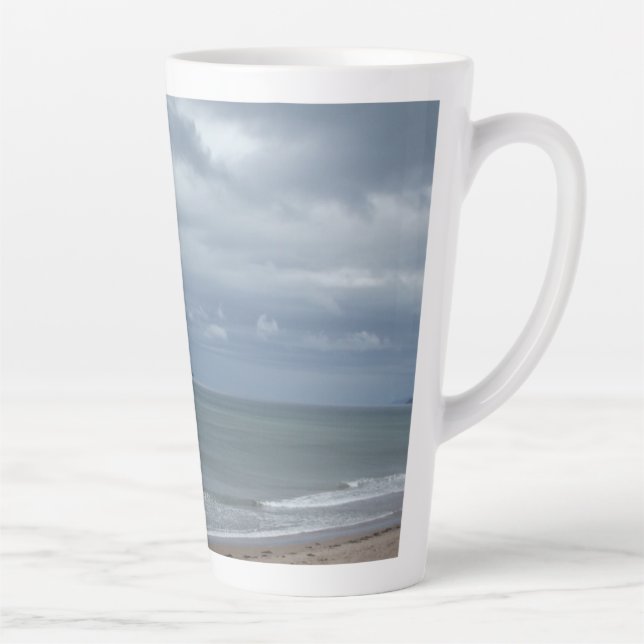 Tasse Latte Grosse boue latte ciel dramatique de l'océan (Droite)
