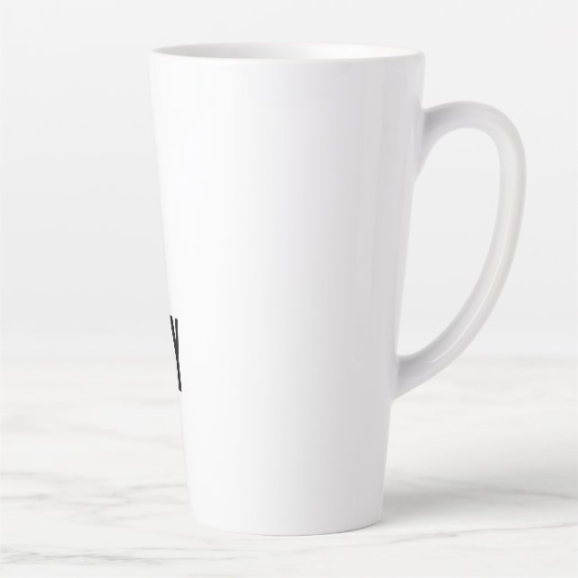 Tasse Latte Grosse musique latte avec l'écriture chrétienne (Droite)