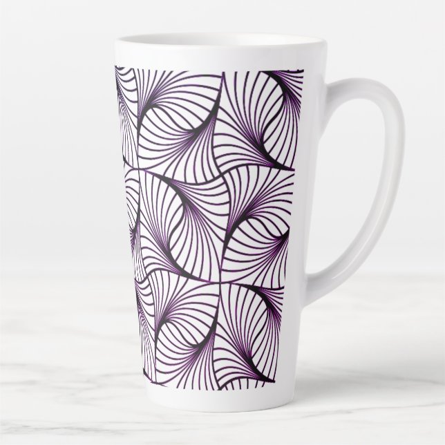 Tasse Latte Grosse tôle violette Twist 17 oz (Droite)