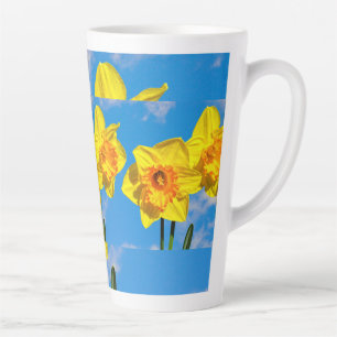 Tasse Latte Groupe de Daffodils Médaille d'or Fleurs