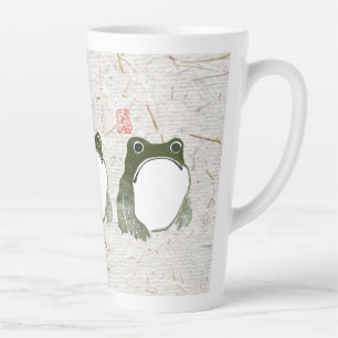 Tasse Latte Grumpy Grenouille japonaise crapaud 19ème siècle
