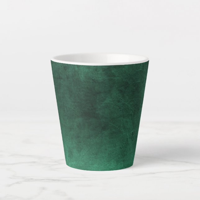 Tasse Latte Grunge foncé - Vert (Devant)