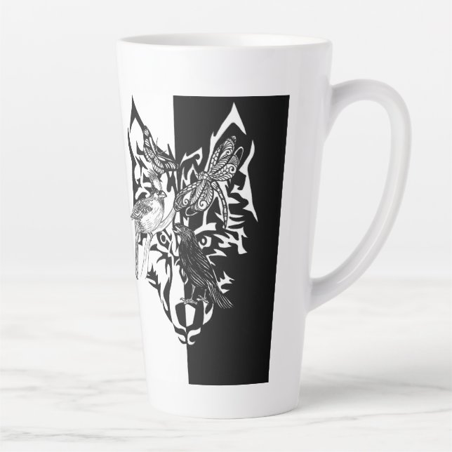Tasse Latte Guides Animaux 6" de hauteur (Droite)