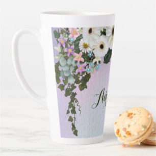 Tasse Latte Guirlande de gerbera
