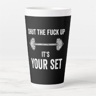 Tasse Latte Gymnase Amusant Son Devis De Votre Choix