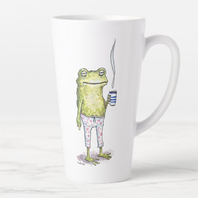 Tasse Latte Half Asleep In Frog Pajamas (Droite)