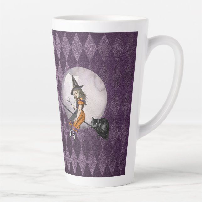 Tasse Latte Halloween Alice au pays des merveilles Cheshire Ca (Droite)