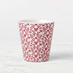 Tasse Latte Happy Valentine Design