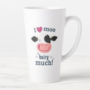 Tasse Latte Heureuse Petite Vache Holstein aime Moo!