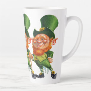 TASSE LATTE HEUREUX SAINT-PATRICK'S DAY CUTE LEPRECHAUN