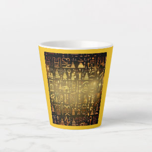 Tasse Latte Hiéroglyphes égyptiens de Noël 2