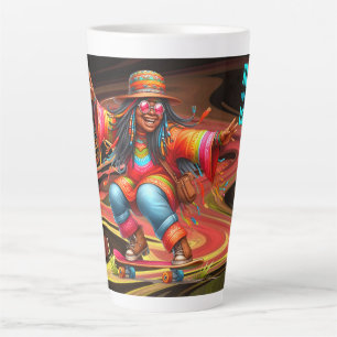 Tasse Latte Hippie-Me Colorée Chic Tout Ce Dont Vous Avez Beso