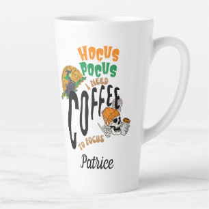 TASSE LATTE HOCUS POCUS CAFÉ HEURE HALLOWEEN SKELETON WITCH