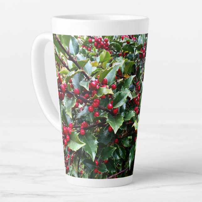 Tasse Latte Holly leaves and Berries (Angle gauche)