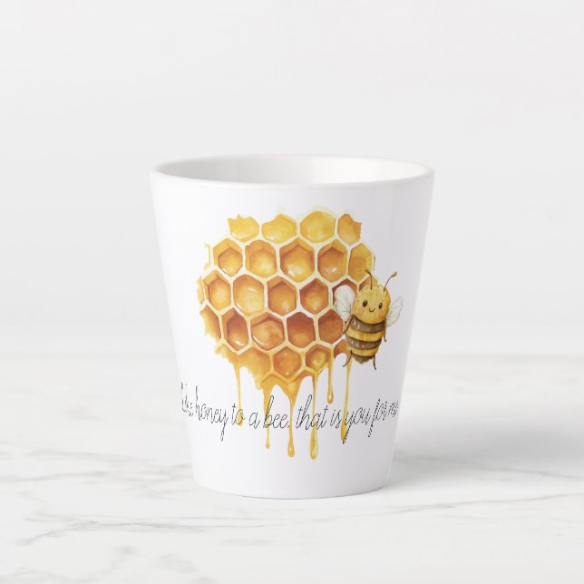 Tasse Latte Honey to a Bee (Devant)
