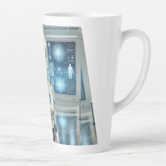 Tasse Latte Humanoïde futuriste : La vision de demain