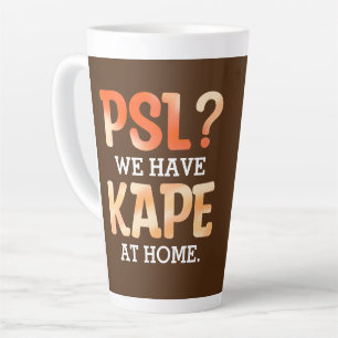 Tasse Latte HUMOUR café d'automne PSL vs Kape Filipino