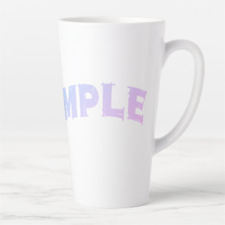 Tasse Latte I Love Simple" Conception Minimaliste De Texte Mut