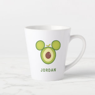 Tasse Latte Icône Mickey Mouse Avocado