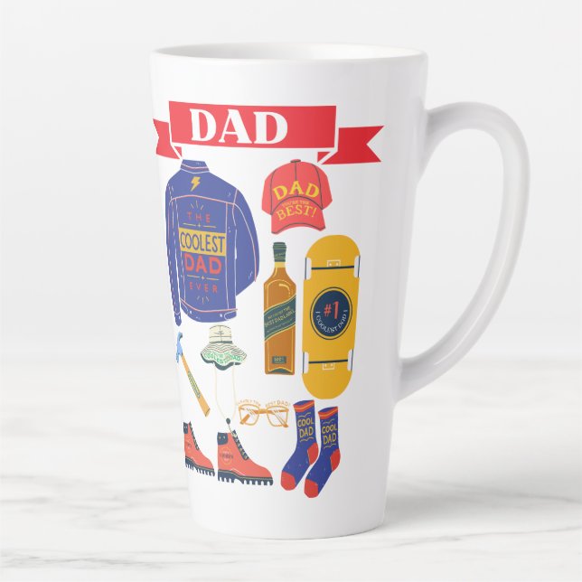 TASSE LATTE ICÔNES PAPA (Droite)