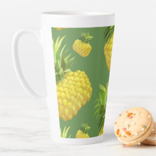 Tasse Latte Illustration d'ananas