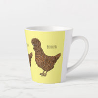 illustration de dessin animé de poulet polonais ch