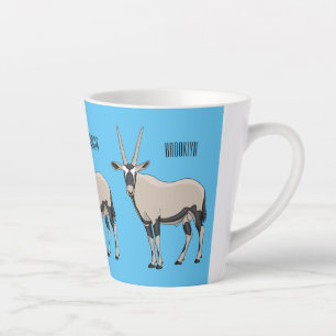 Tasse Latte Illustration de dessin animé Oryx