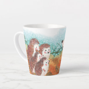 Tasse Latte Illustration de hérisson petit latte