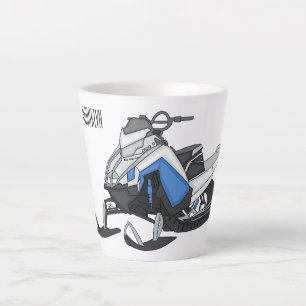 Tasse Latte Illustration de motoneige