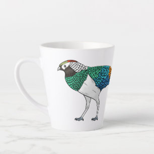 Tasse Latte Illustration du faisan de Lady Amherst