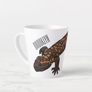 Tasse Latte Illustration du monstre Gila