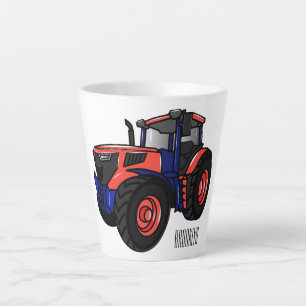 Tasse Latte Illustration du tracteur