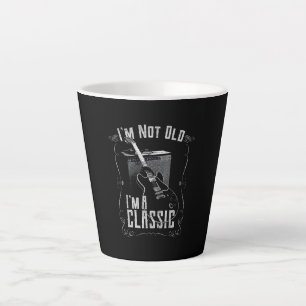 Tasse Latte I'm Not Old I'm A Classic Guitar Design