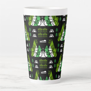 Tasse Latte Impression actuelle sur le thème du vélo