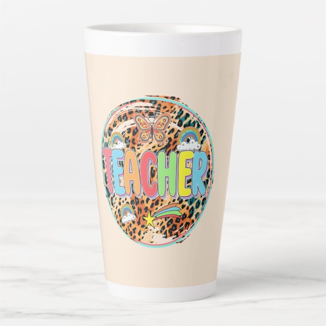 Tasse Latte Incroyable - Hommage floral audacieux aux enseigna (Devant)