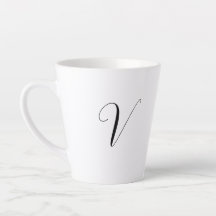 Initiale de script de monogramme personnalisé