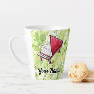 Tasse Latte Inspiration Littéraire Et Musicale Personnalisable