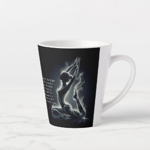 Tasse Latte Instructeur de Yoga Reiki Pose King Pigeon à une j