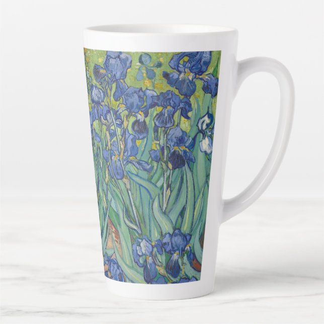 Tasse Latte Irises, Floral Oil Painting, Vincent Van Gogh (Droite)