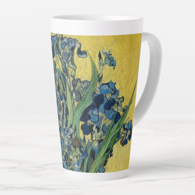 Tasse Latte Irises-Vincent van Gogh (Angle droit)