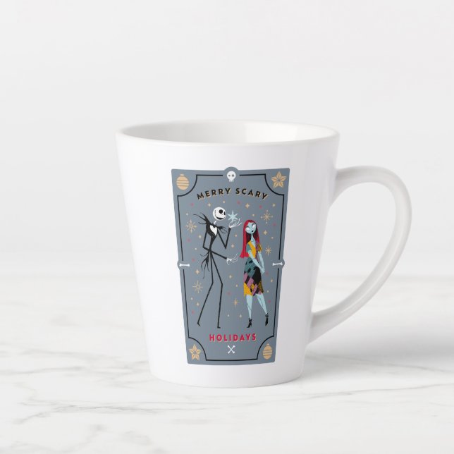 Tasse Latte Jack & Sally | Joyeux congés de peur (Droite)