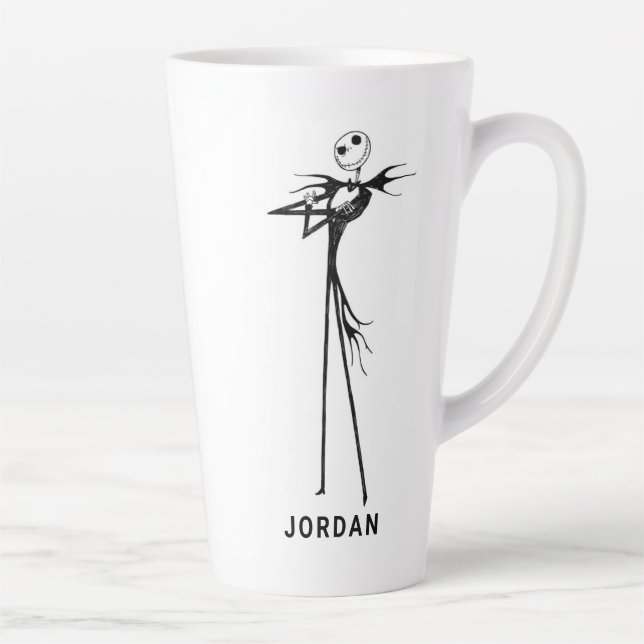 Tasse Latte Jack Skellington | debout (Droite)