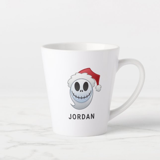 Tasse Latte Jack Skellington Père Noël Emoji (Droite)