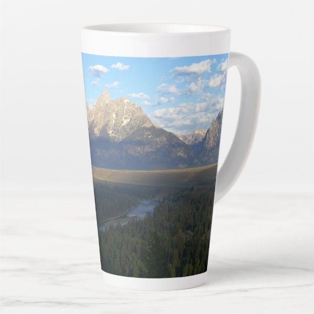 Tasse Latte Jackson Hole Mountains (Grand Teton National Park) (Angle droit)