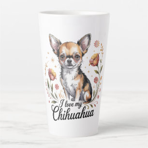 Tasse Latte J'adore mon chihuahua