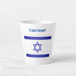 Tasse Latte J'aime Israël
